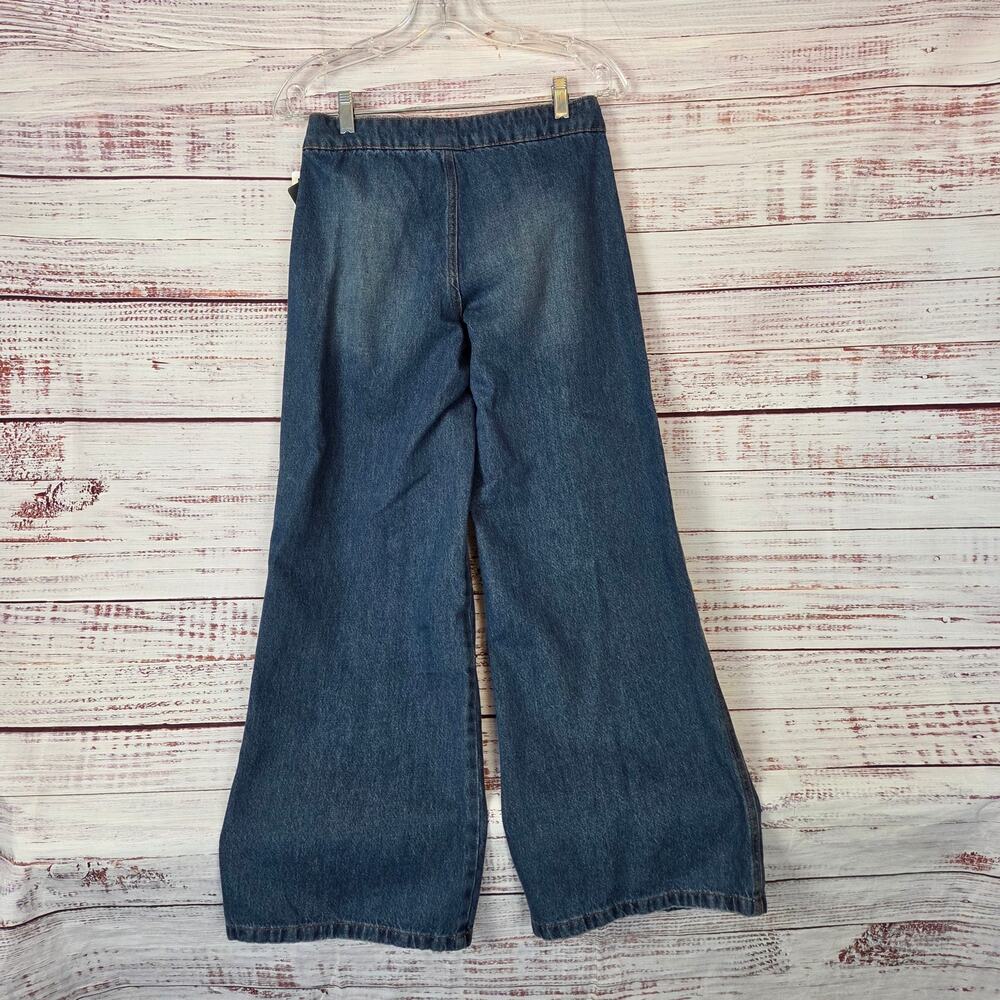 Rewash Low Pro Relax Sporty Jeans Skater 1(25) Baggy Wide Leg Denim Granola NWT - Picture 3 of 14
